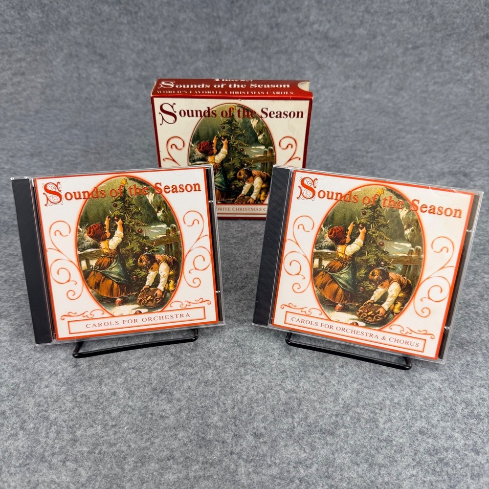 Sounds of the Season Christmas Carols CDs 1 & 2 Sealed Box Set Incomplete 1997